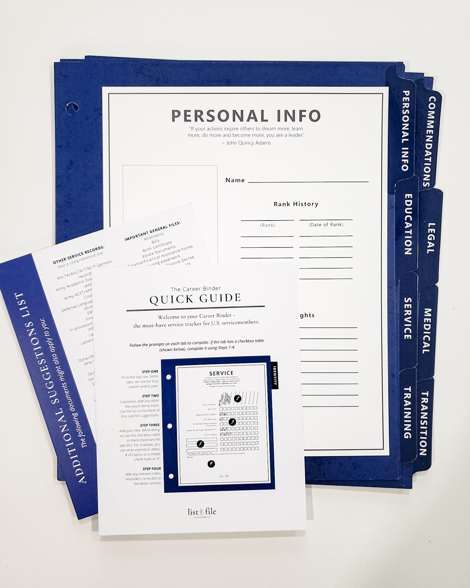 The Career Binder - Blue