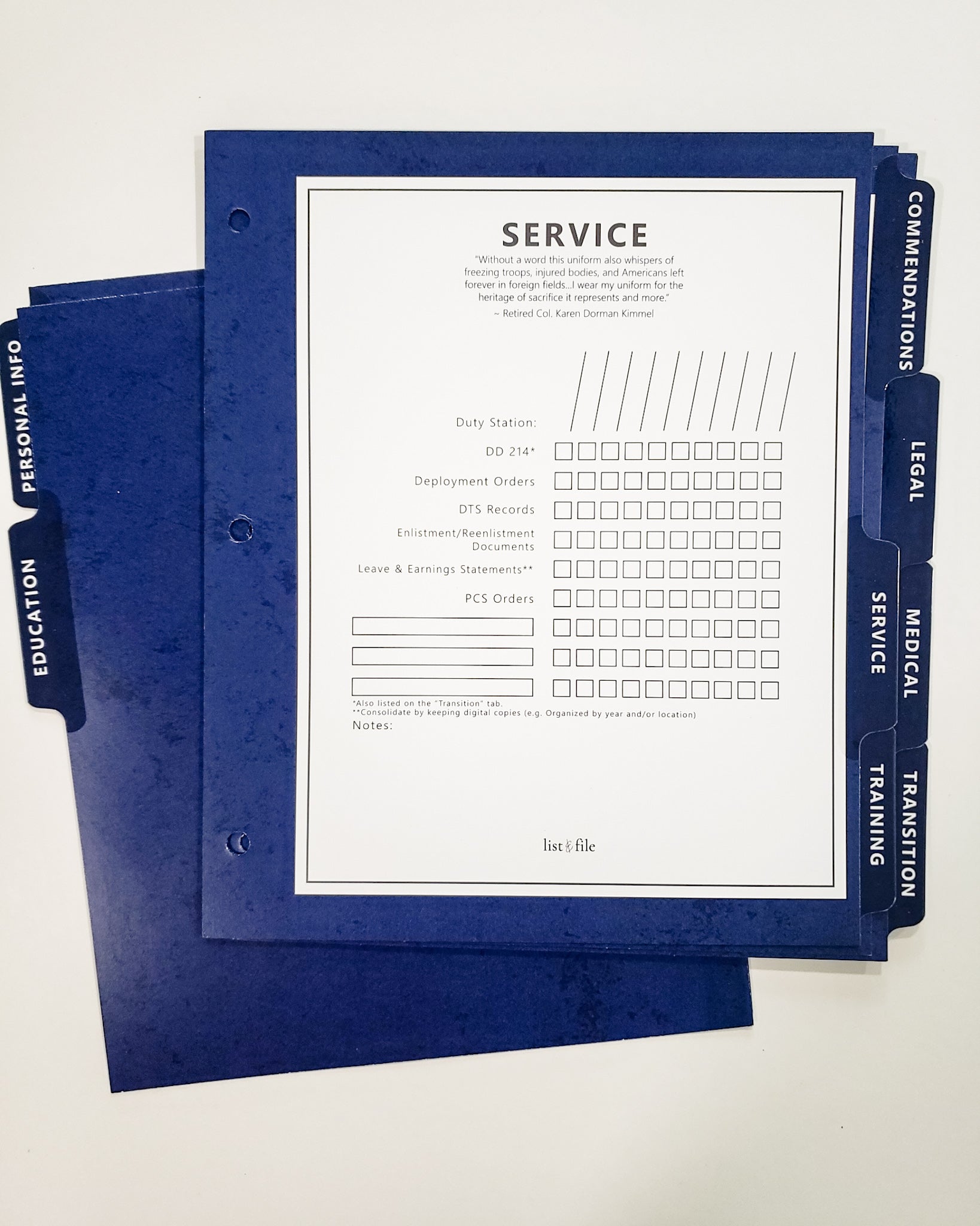 The Career Binder - Blue