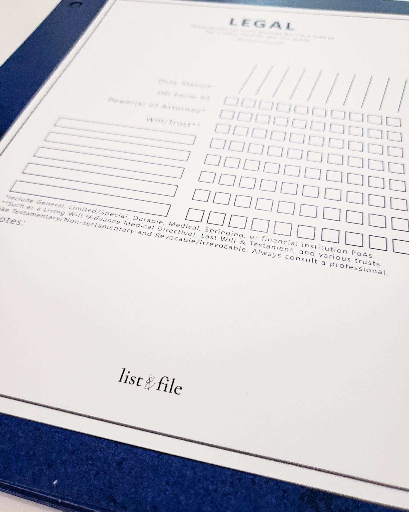 The Career Binder - Blue