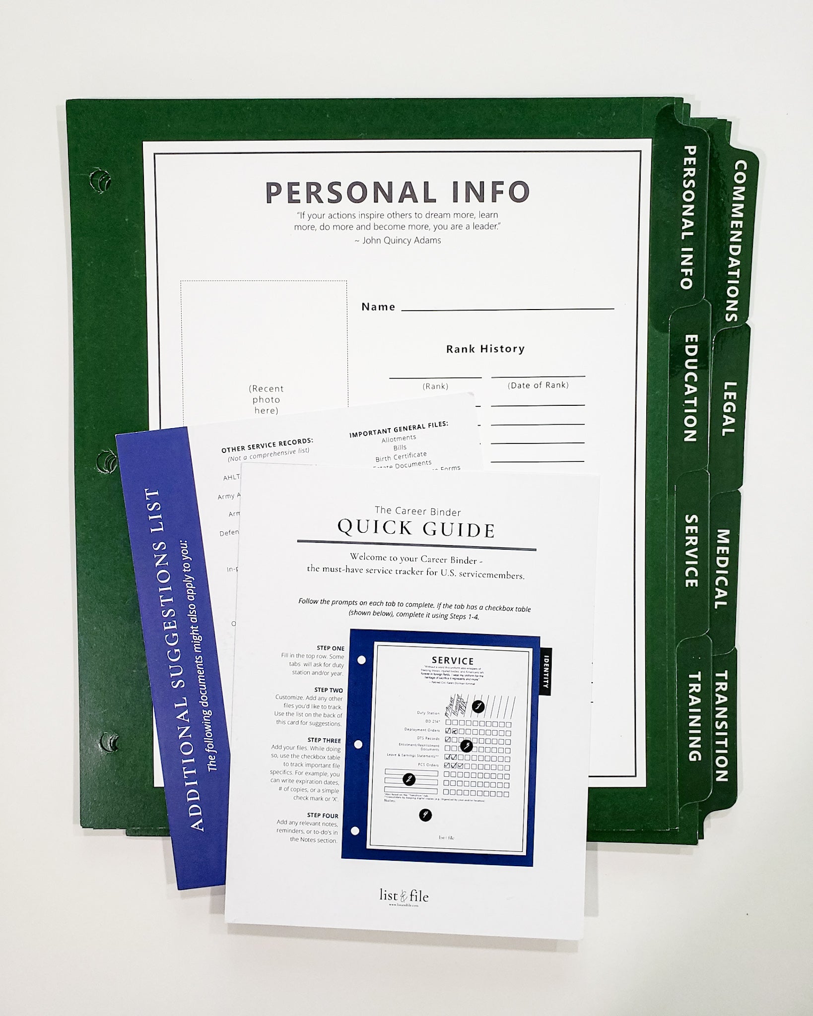 The Career Binder - Green