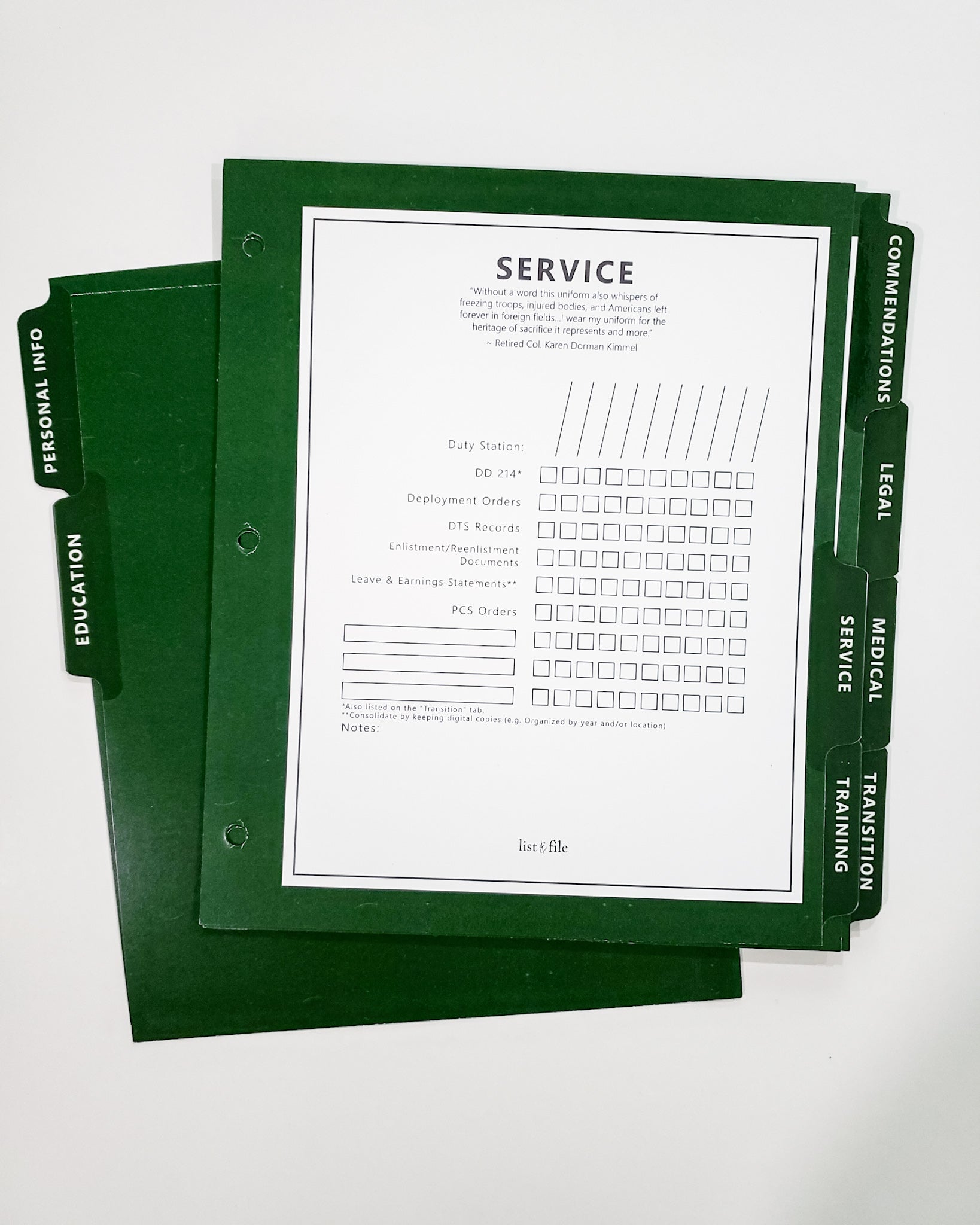 The Career Binder - Green