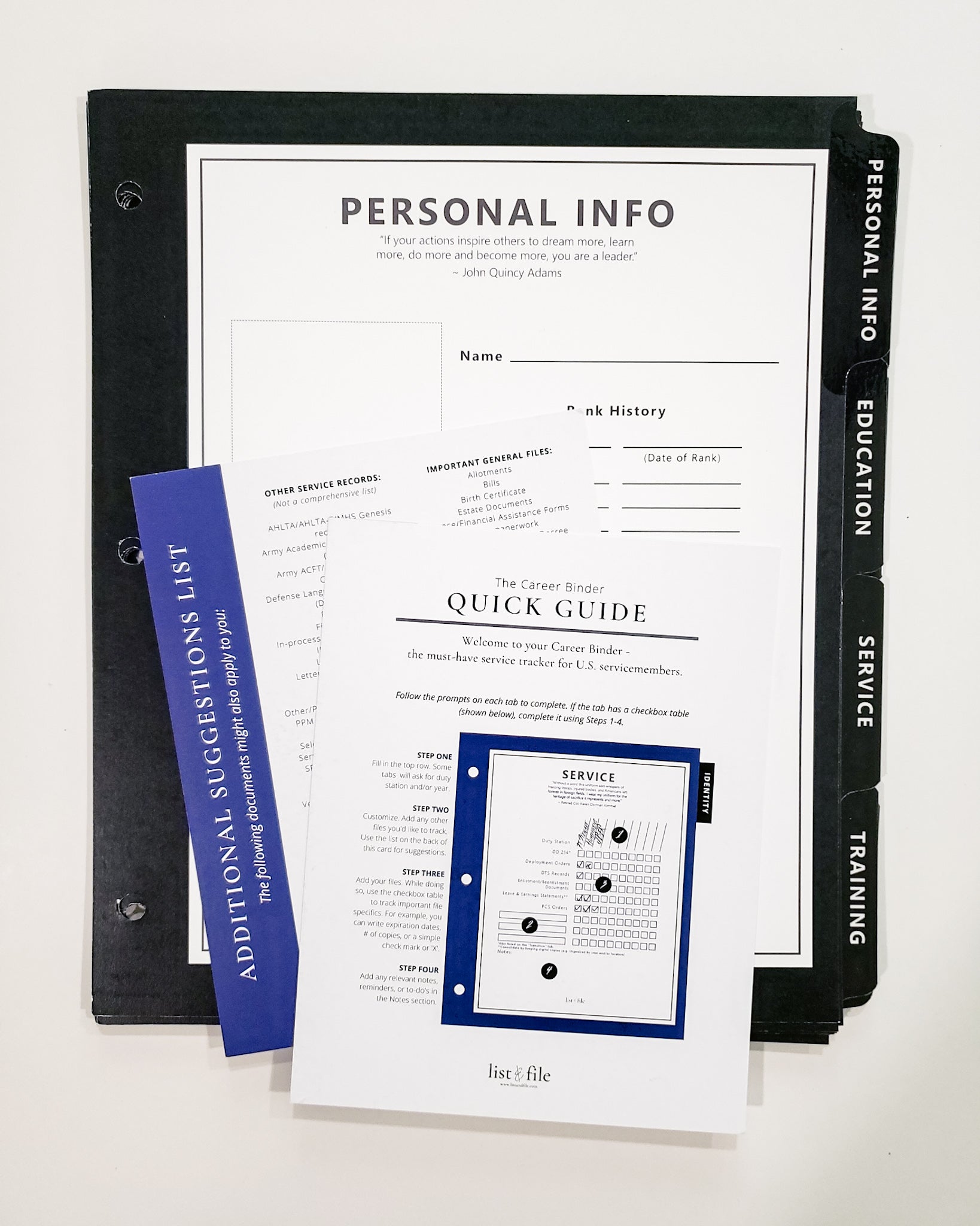 The Career Binder - Black