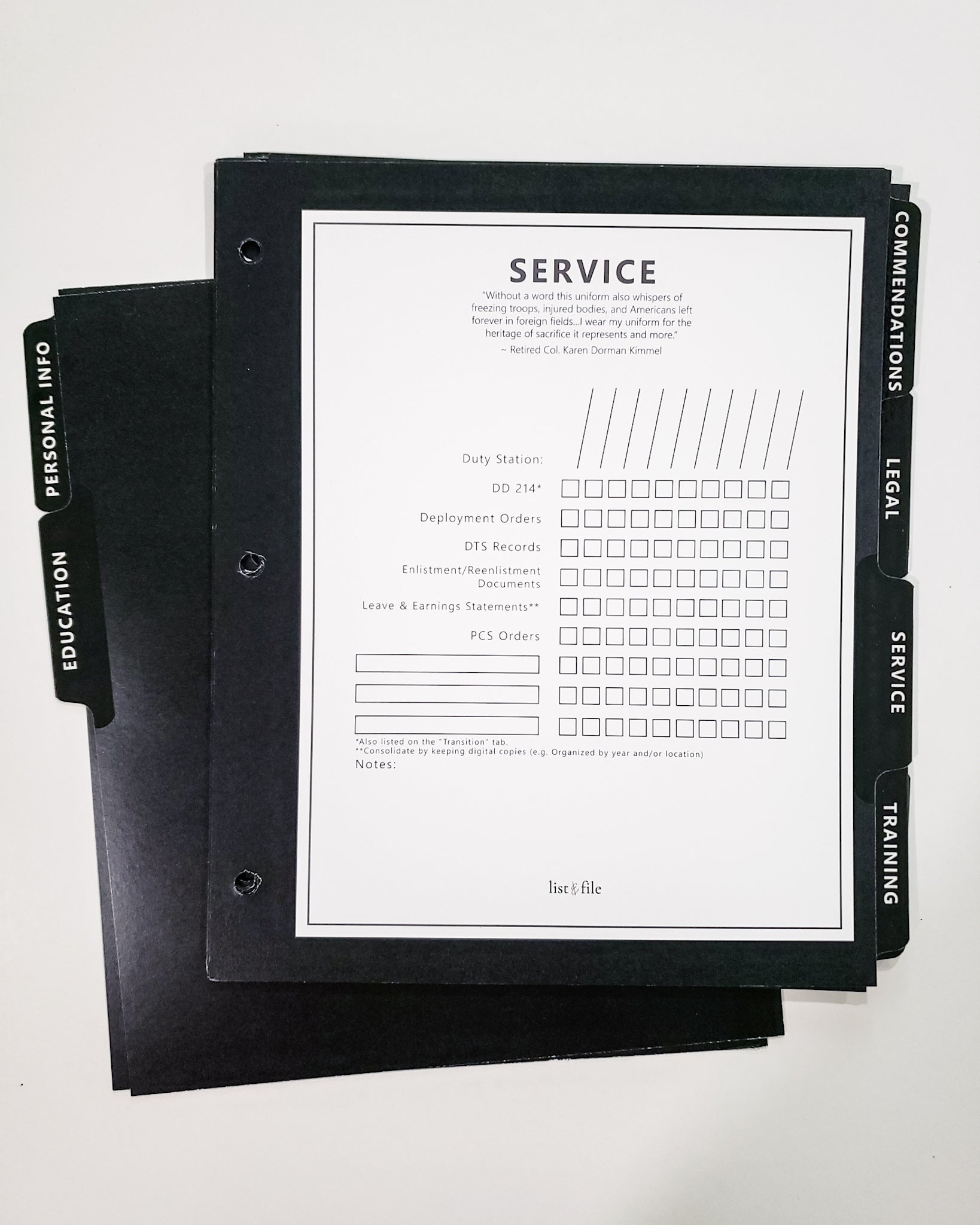 The Career Binder - Black