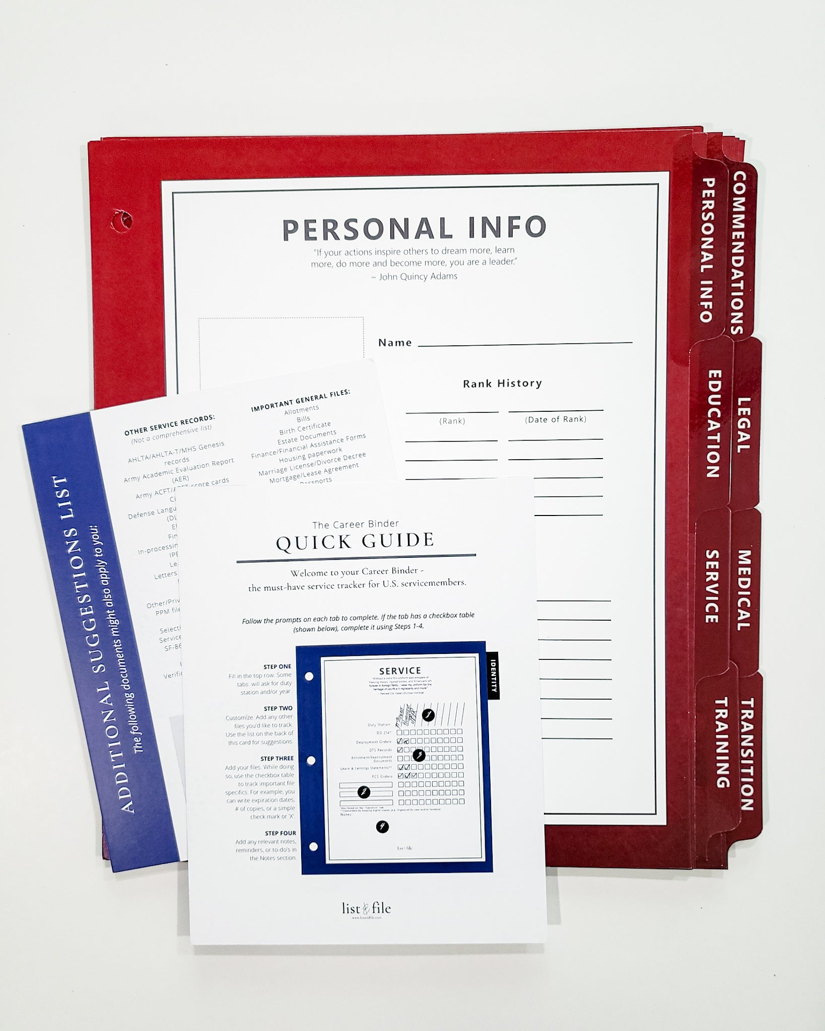 The Career Binder - Red