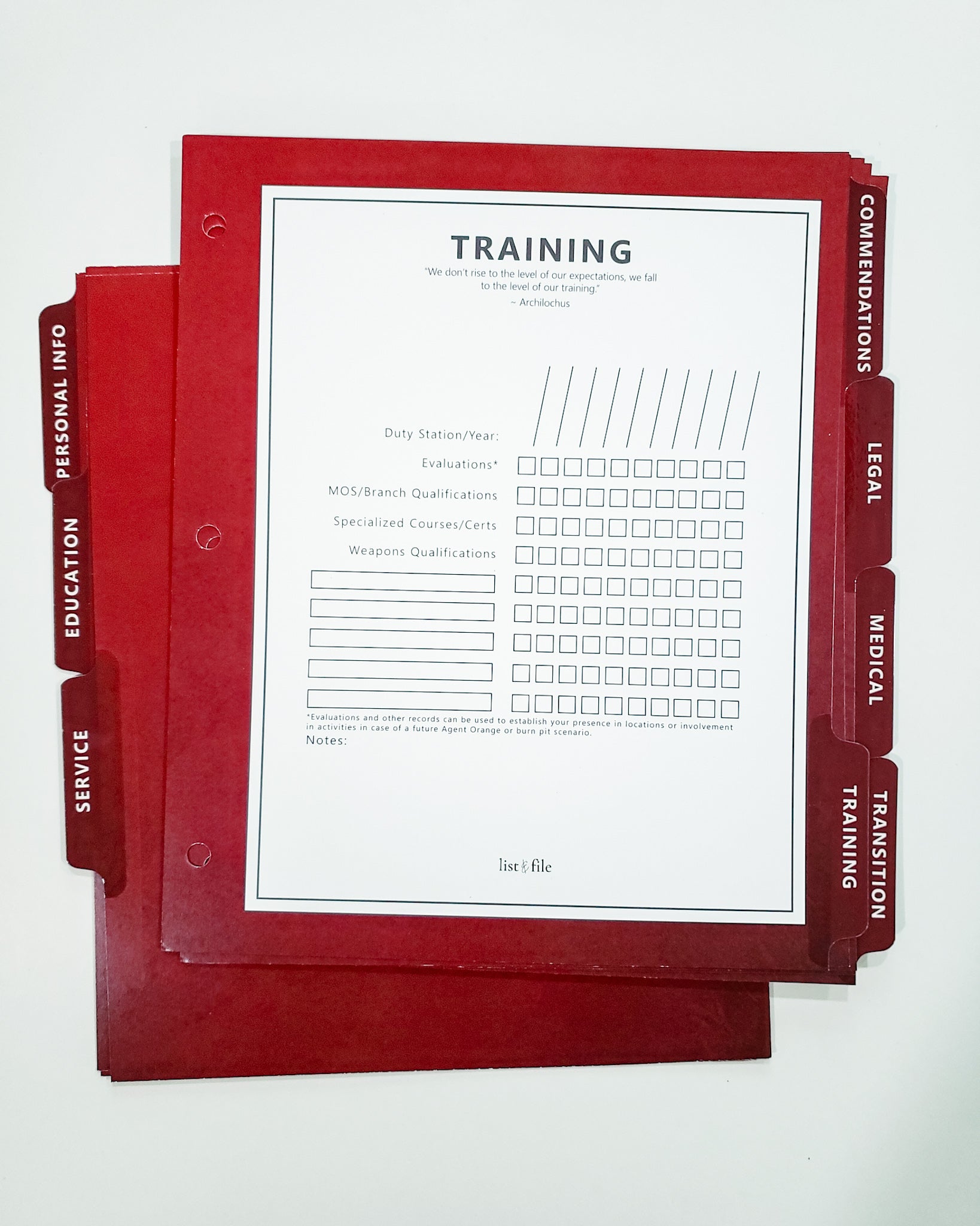 The Career Binder - Red